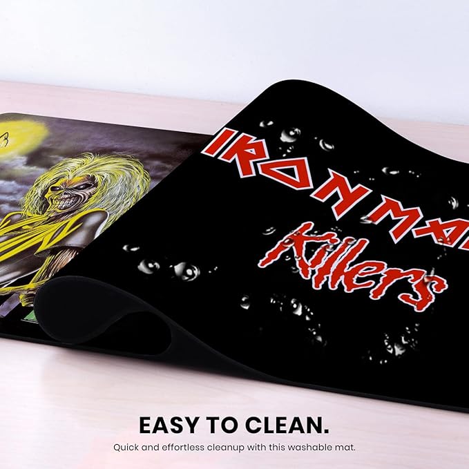 Head Case Designs Officially Licensed Iron Maiden Killers Graphic Art 37.4 x 15.75 x 0.16 inches (900 x 400 mm) - XL Gaming Office Desk PC Keyboard Mouse Mat Pad