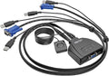 Tripp Lite 2-Port USB VGA Cable KVM Switch with Cables &amp USB Peripheral Sharing 2048 x 1536 (B032-VU2)