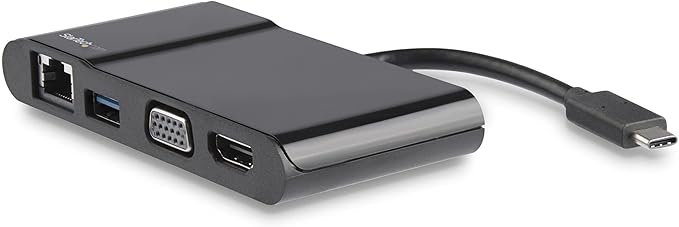 StarTech.com USB-C Multiport Adapter - USB-C Travel Dock with 4K HDMI or 1080p VGA Gigabit Ethernet 5Gbps USB-A 3.0 - Discontinued Limited Stock &amp Replaced by DKT31CHVL (DKT30CHV)