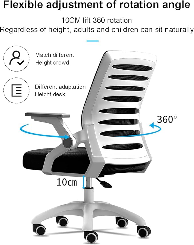 Office Chair Gaming Chair Computer Chair Comfortable Computer Desk Chair with WheelsErgonomic Office Chairs Mesh Swivel ChairReclining Task Chair Executive Gaming Chair for Heavy People(60