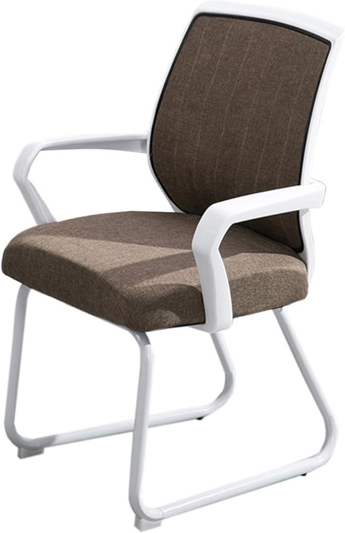 Mlaea Ergonomic Desk Chair Study Gaming Chair Without Wheels Hospital Chair for Cafe Apartment Couch Bedrooom(Color:#4)