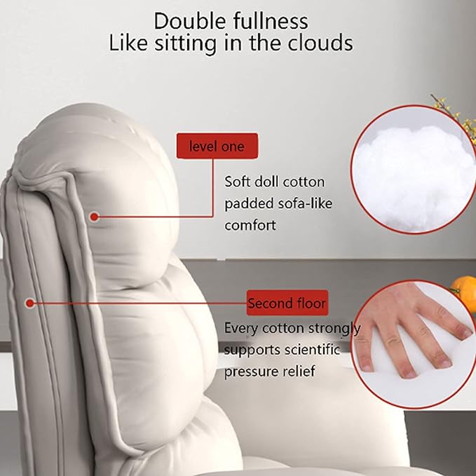 Computer Office Chair Swivel Task Chair Gaming Pink Chair Office Chair with Footrest with Adjustable Tilt Angle 360° Swivel High Back Pu Leather Executive Task Chair for Heavy People Home OfficePink