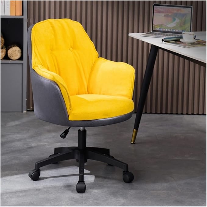 Adjustable Office Computer Chair with Armrest Office Chairs Furniture Lift Swivel Backrest Chair Game Armchair Computer(Green-Black)