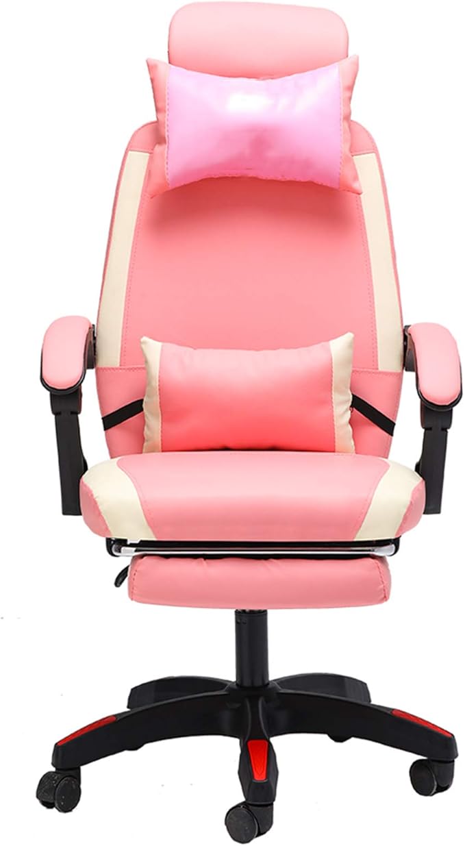 Gaming Chair Racing Computer Chair Office Desk Chair High-Back Gaming Recliner with Footrest Ergonomic Video Chair for Adults PU Leather Swivel Chair