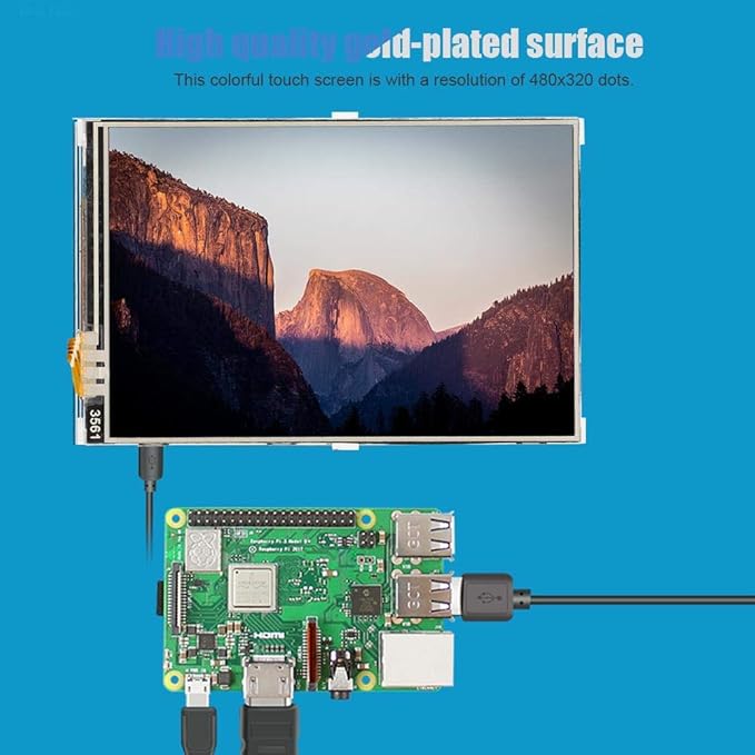 3.5 Inch 480x320 Colorful LCD TFT LCD High Resolution Monitor for Long Lifespan Not Easy to Damage HD Mini Universal Display