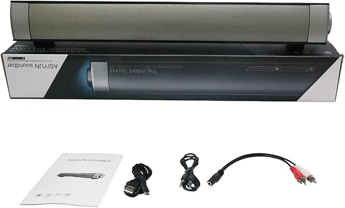 Computer Speakers for Desktop Wired and Wireless Computer Sound Bar Stereo USB Powered Mini Soundbar Speakers for PC Tablets Laptop Desktop Projector Cellphone