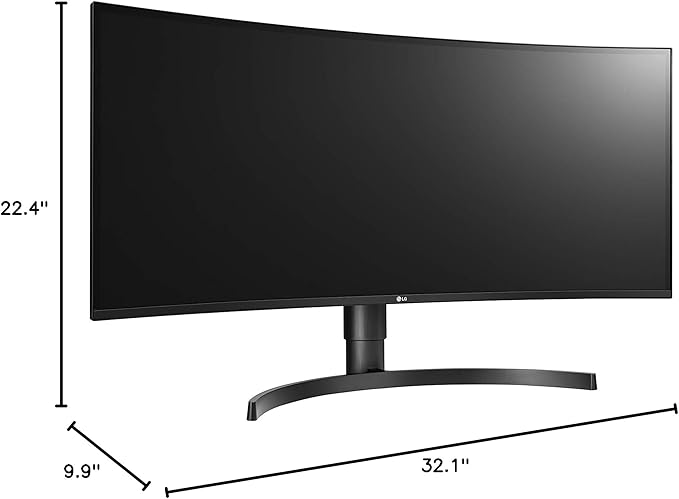LG 34WL85C-B UltraWide 34” 21:9 Curved WQHD (3440 x 1440) IPS Display sRGB 99% Color Gamut HDR 10 Height/Tilt Adjustable Stand – Black