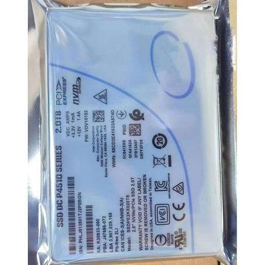 DC P4510 Series 2.0TB for 2.5 NVMe/PCIe SSD 2.0T