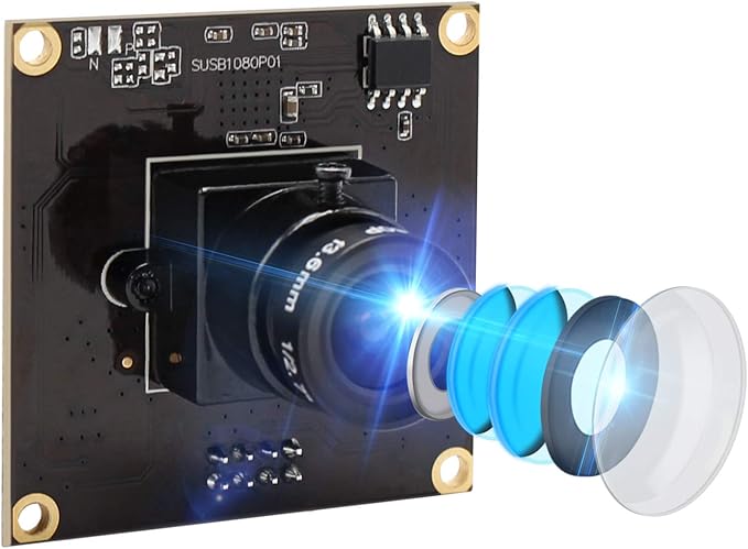 2MP USB Camera Module 1080p Webcam USB 3.0 Webcamera with Sony IMX291 Sensor Industrial Camera Supported OTG 0.01LUX Low Illumination for Android Windows Linux Mac PC Raspberry PI