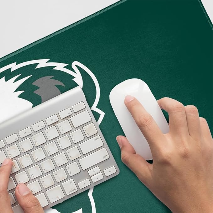 Williston State College Primary Logo Large Gaming Mouse Pad Desk Mat with Stitched Edges Non-Slip Base for Gamer Home and Office 31.5 x 15.7