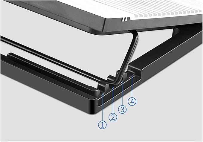 10-15.6 Laptop Cooler Cooling Pad | Ultra Slim Portable 2 Quiet Big Fans 1300RPM with USB Line Built in | Simple and Easy Use Design (Color : B) (A)