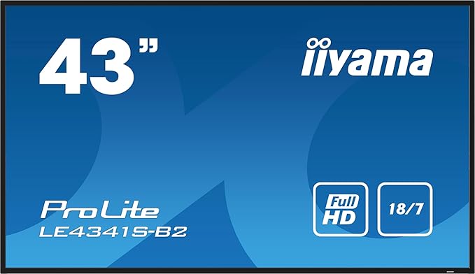 iiyama 43 1920x1080 IPS panel 1% Haze Landscape mode W128844329 (Haze Landscape mode Speakers 2x 10W VGA 3x HDMI 350cd/mý Media Play USB Port Control LAN /)