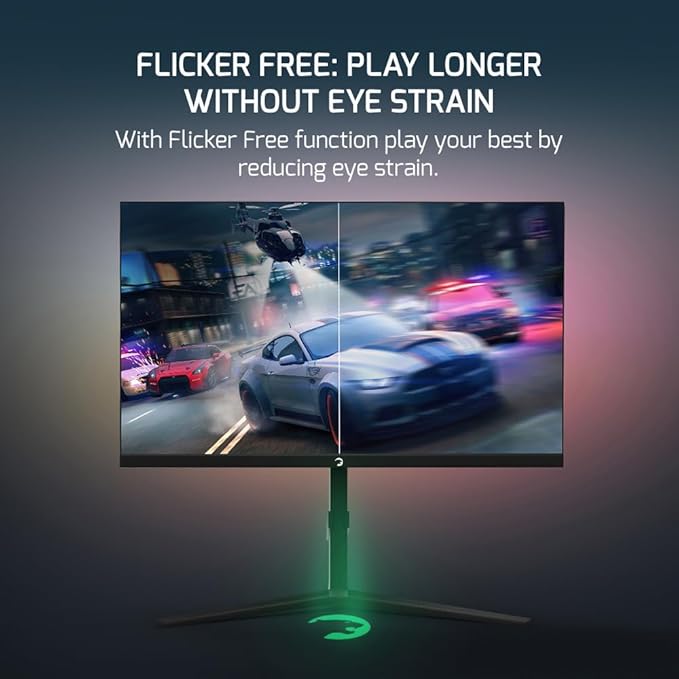GAMEPOWER Rapid 27 inch Gaming Monitor 360Hz 1ms 1080P Flat IPS HDR10 Height/Tilt/Swivel/Pivot Adjustable RGB Anti-Glare Display HDMI/DP/USB FreeSync G-Sync 350 cd/m² Bright LEDs Laser Logo