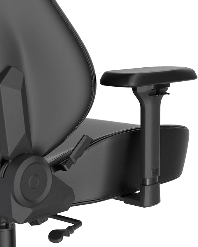 DXRacer Tank XXL Ergonomic Video Gaming Chair for Adults Office Reclining Computer Chair with Magnetic Head Pillow and Lumbar Support Racing Style Height Adjustable (EPU Leatherette Black White)