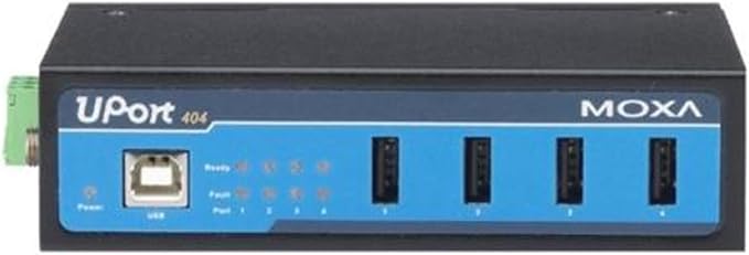 Moxa UPort 404-T w/o Adapter - 4 Ports Industrial-Grade USB Hub Wide Temperature -40 to 85°C