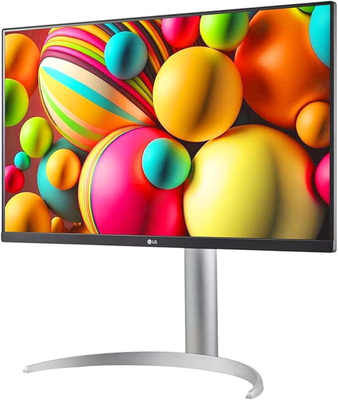 LG 27 inch Ultrafine 4K UHD (3840 x 2160) IPS Computer Monitor VESA DisplayHDR™ 400 5ms Dynamic Action Sync Reader Mode Flicker Safe HDMI DisplayPort Tilt/Height/Pivot Adjustable White