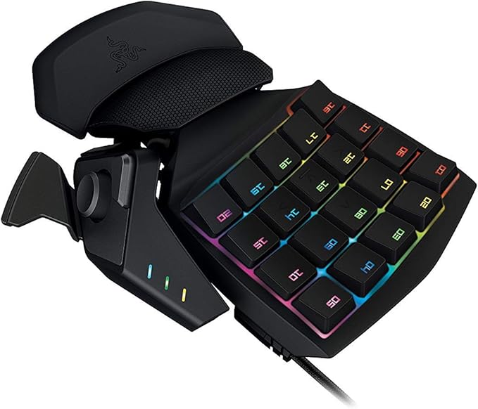 Razer Tartarus V2 Chroma - Ergonomic Mecha-Membrane Gaming Keypad Macro Pad Mini Gaming Keyboard One Handed PC Gaming USB Wired Keyboard Compatible on Windows and Mac Computer or Laptop (Renewed)