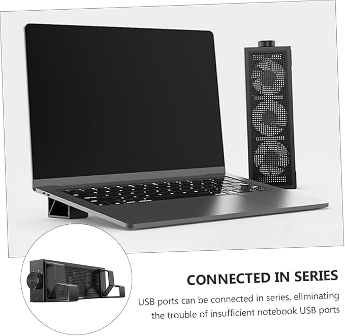 1set RGB Laptop Cooler Stand Height Ergonomic Notebook Cooling Rack for Gaming Work Portable Cooling Pad Fan Support