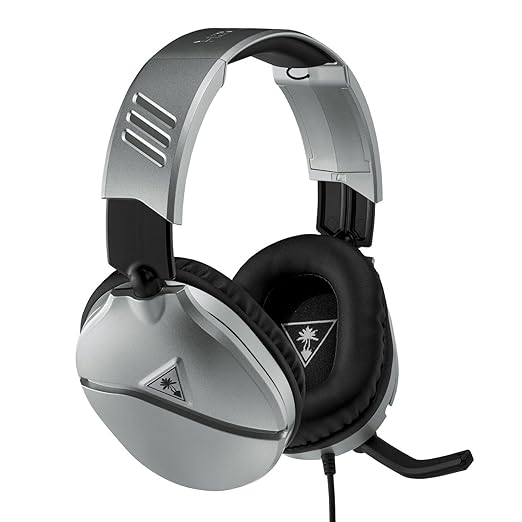 Turtle Beach Recon 70 Silver Gaming Headset - PS4 PS5 Nintendo Switch Xbox One &amp PC