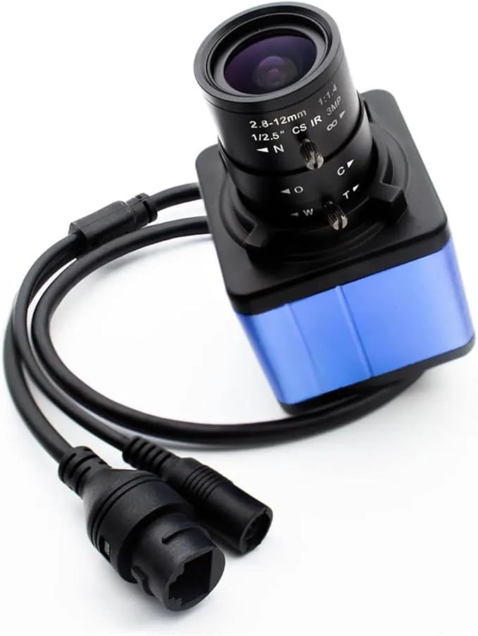 8MP Metal Mini IP Camera HD 4K Digital 2 12mm Manual Zoom Lens Indoor Face Human Motion Detection Security Surveillance