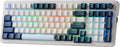 Redragon K686 PRO 98 Keys Wireless Gasket RGB Gaming Keyboard 3-Mode Win/Mac Mechanical Keyboard w/5-Layer Noise Dampening Dedicated Knob Control &amp Hot-Swap in Linear Red Switch Blue Himmel Col