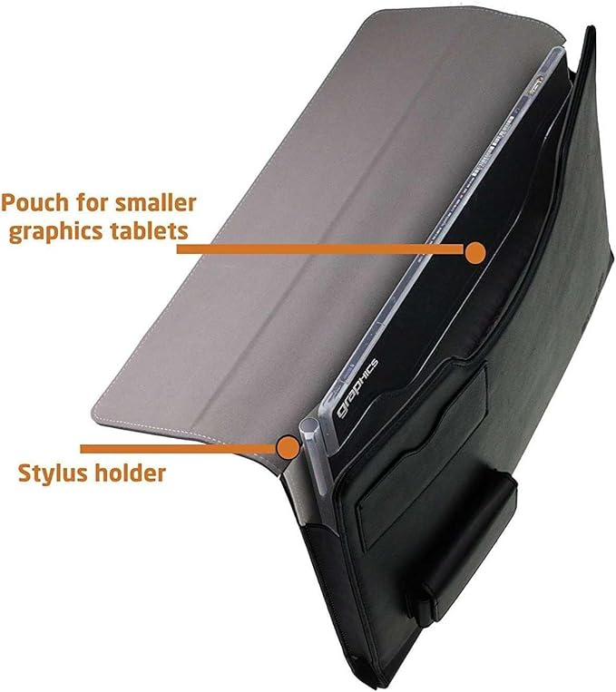 Leather Graphics Tablet Folio Case - Compatible with XP-Pen Deco Pro M Graphic Drawing Tablet