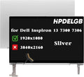 Replacement for Dell Inspiron 13 7300 7306 2-in-1 P124G P124G002 LCD Touch Display Screen Assembly 13.3 1920x1080 FHD IPS Silver