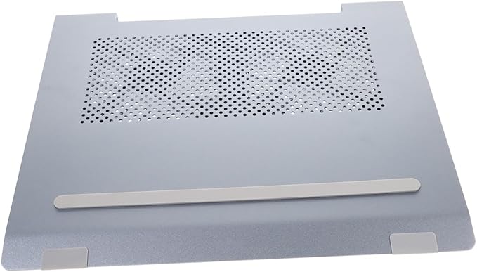 Mikikit Notebook Cooler USB Fans PC Cooler Tabletop Fan Laptop Lap Cooler Laptop Stand Holder Laptop Cooling Pad Aluminum Alloy Grey Laptop Cooler Stand Laptop Cooler with LED Fan Air Base
