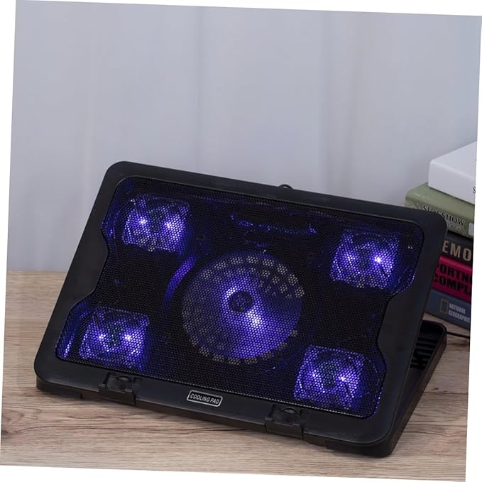 Gatuida Notebook Cooler Cooling Pad with USB Fans Energy-Saving Laptop Cooling Mat Stand for Heat Dissipation Easy Installation Compatible with Laptops