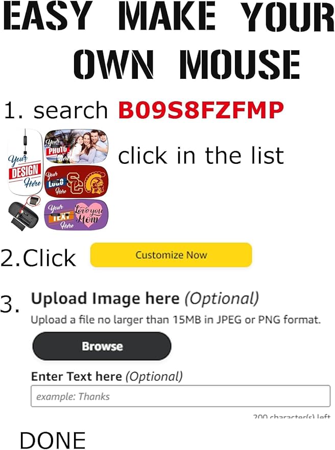 maizi Small Wireless Mouse for Personal Computer Laptop MacBook Small Wireless Mice Image ID: 608955 US Flag 48 States Flag Travel Mouse 2.4G USB Receiver Printed in USA