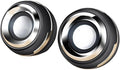 1 Pair Wired Mini Computer Speakers Horns for Laptop Desktop Phone 6W Powerful Audio Multimedia Loudspeaker(D)