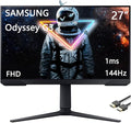Samsung 27 Odyssey G3 Series FHD Gaming Monitor 165Hz 1ms Eye Saver Mode FreeSync Premium VESA Mount Capability Height Adjustable Screen Black with HDMI Cable