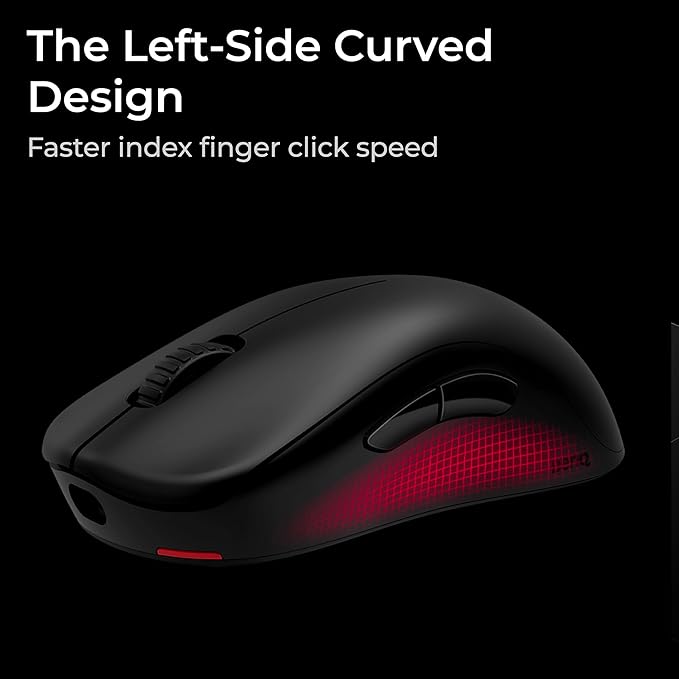 BenQ Zowie U2-DW 4K Wireless Mouse for Esports Sports Science 4K Enhanced Receiver 60g Symmetrical Driverless 3950 Sensor 4K Polling Rate Wireless Mouse (U | 3950 Sensor | Symmetrical)