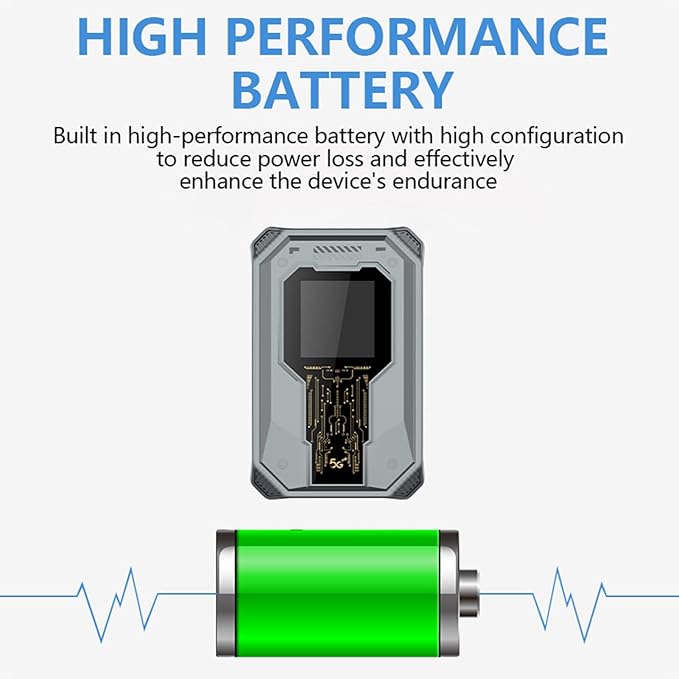 Yosoo Health Gear 4G Mobile WiFi Hotspot with Time Display Portable Router with SIM Card Slot 300Mbps Wireless Connectivity Connects Up to 8 Devices Ideal for Travel and Outdoor Use