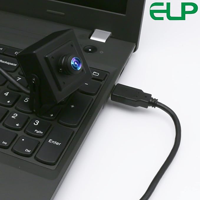 ELP Sony IMX323 Sensor Mini Wide Angle USB Camera with 180degree Fisheye Lens HD 1080P 0.01Lux Low Light PC Camera UVC H.264 USB2.0 Embedded Webcam for Computer LaptopRaspberry Pi
