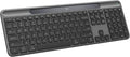 Logitech Signature Slim Solar+ Wireless Bluetooth Keyboard K980 Solar and Artificial Light Powered Up to 10 Years Battery Life Customizable Keys - Graphite