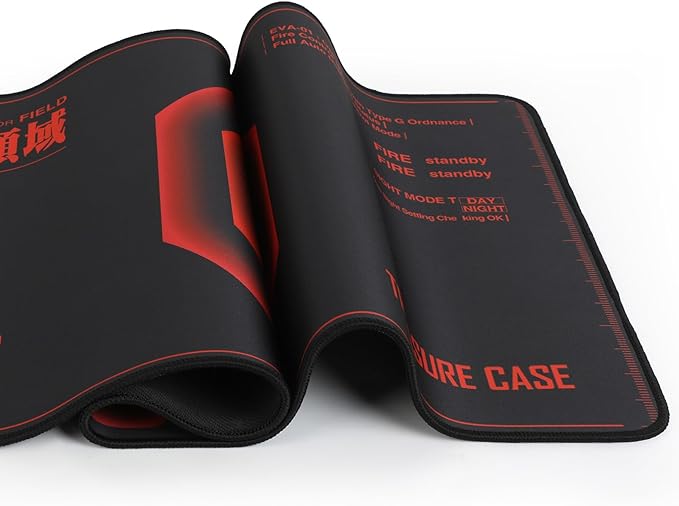 Mouse pad - Evangelion-Inspired AT Field Core Design Large 35.4x15.7 Octagonal Sci-Fi Graphics