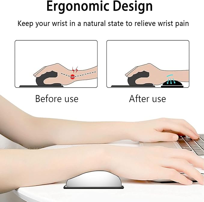 Large Mouse Pad with Mouse Wrist Rest 31.5x11.8 in Extended Mouse Mat Ergonomic Memory Foam Wrist Rest for Work &amp Gaming Writing Pad African American Women Black Girl Pattern White Office Desk