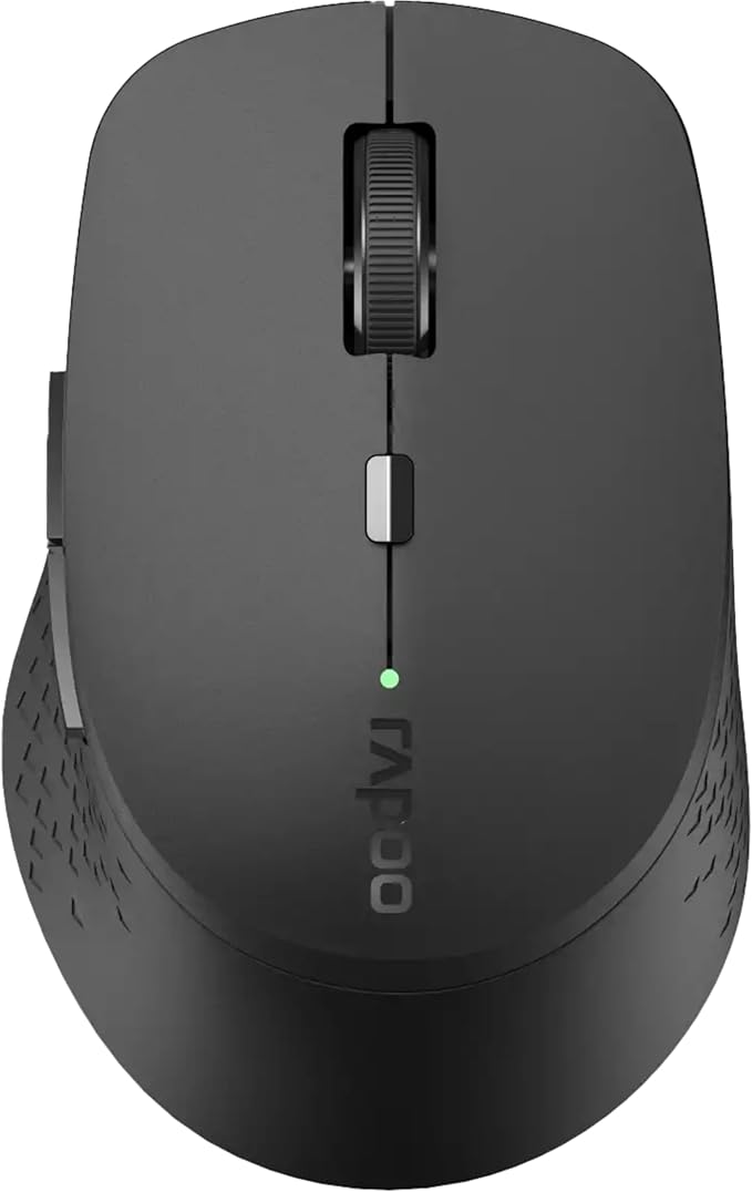 Rapoo Wireless Mouse M300G Multi-Device Wireless Mouse Computer USB Mouse Portable Silent Mouse Optical Mouse with 6 Buttons 1AA Battery 4 DPI Ergonomics Mouse for PC/Laptop/Office