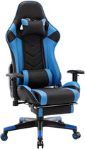 Ergonomic Gaming Chair with Footrest and Lumbar Support Height Adjustable Video Game Chairs for Adult Reclining Desk Chairs for Office Bedroom Study Room