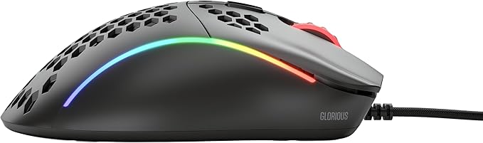 Glorious Model D- (Minus) Lightweight Gaming Mouse Matte Black (GLO-MS-DM-MB) (Renewed)