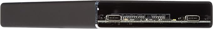 SilverStone Technology 2.5 Hard Drive / SSD Enclosure with USB 3.1 Gen 1 Type-C Port Power Delivery up to 60 Watts and USB Type-A Hub TS15B