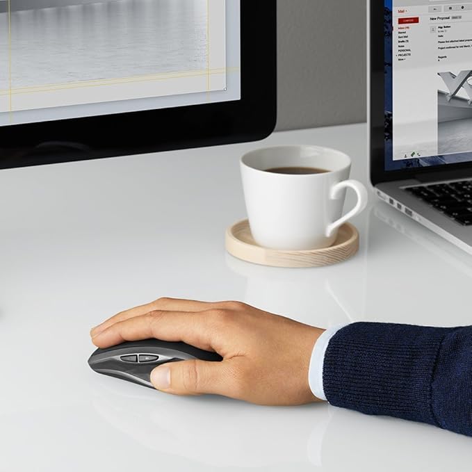 Logitech MX Anywhere 2S Wireless Mouse with FLOW Cross-Computer Control and File Sharing for PC and Mac (Renewed)