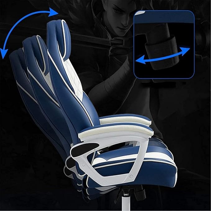Office Chair Competitive Gaming Chair Computer Chair Multifunctional Reclining Swivel Chair Desk Chair Office Chair Chair (Color : Blue2 Size : One Size) Needed
