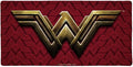 Justice League Movie Wonder Woman Logo Large Gaming Mouse Pad Desk Mat with Stitched Edges Non-Slip Base for Gamer Home and Office 31.5 x 15.7