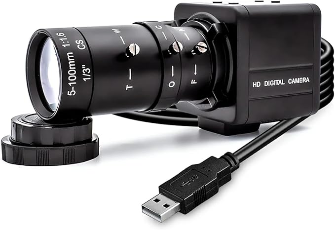 1080P 90FPS Global Shotter USB Camera High Frame AR0234 Industrial Metal Box Manual Zoom Lens Blur Mini Webcam