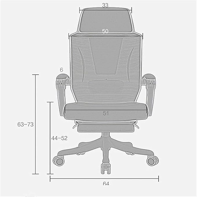 Office Chair Gaming Chair Reclining Computer Chair Office Chair Nap Pedal Boss Chair Home Swivel Chair PC Computer Desk and Chair Chair (Color : Gray 2 Size : One Size) Needed