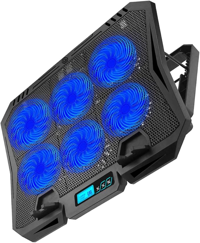 BESPORTBLE Laptop Cooling Pad with Adjustable Rotation Fan 15.6 Inch Quiet Cooling Stand for Laptops USB Powered for Gaming and Office Use
