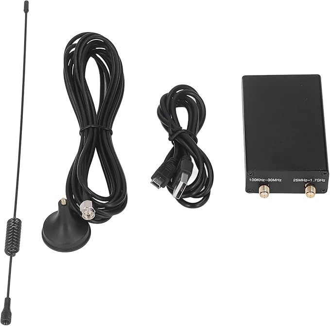 100KHz‑1.7GHz Full Band Radio Receiver AM FM CW DSB LSB USB Receiver Kit with Antenna