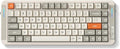 MCHOSE X75 V2 Wireless Mechanical Keyboard Volume Knob Tri-mode BT5.0/2.4GHz/USB-C Hot Swappable Custom Keyboards Linear Switch Creamy keyboardsRGB Gaming Keyboard for PC/Tablet/PS/XboxRetro White